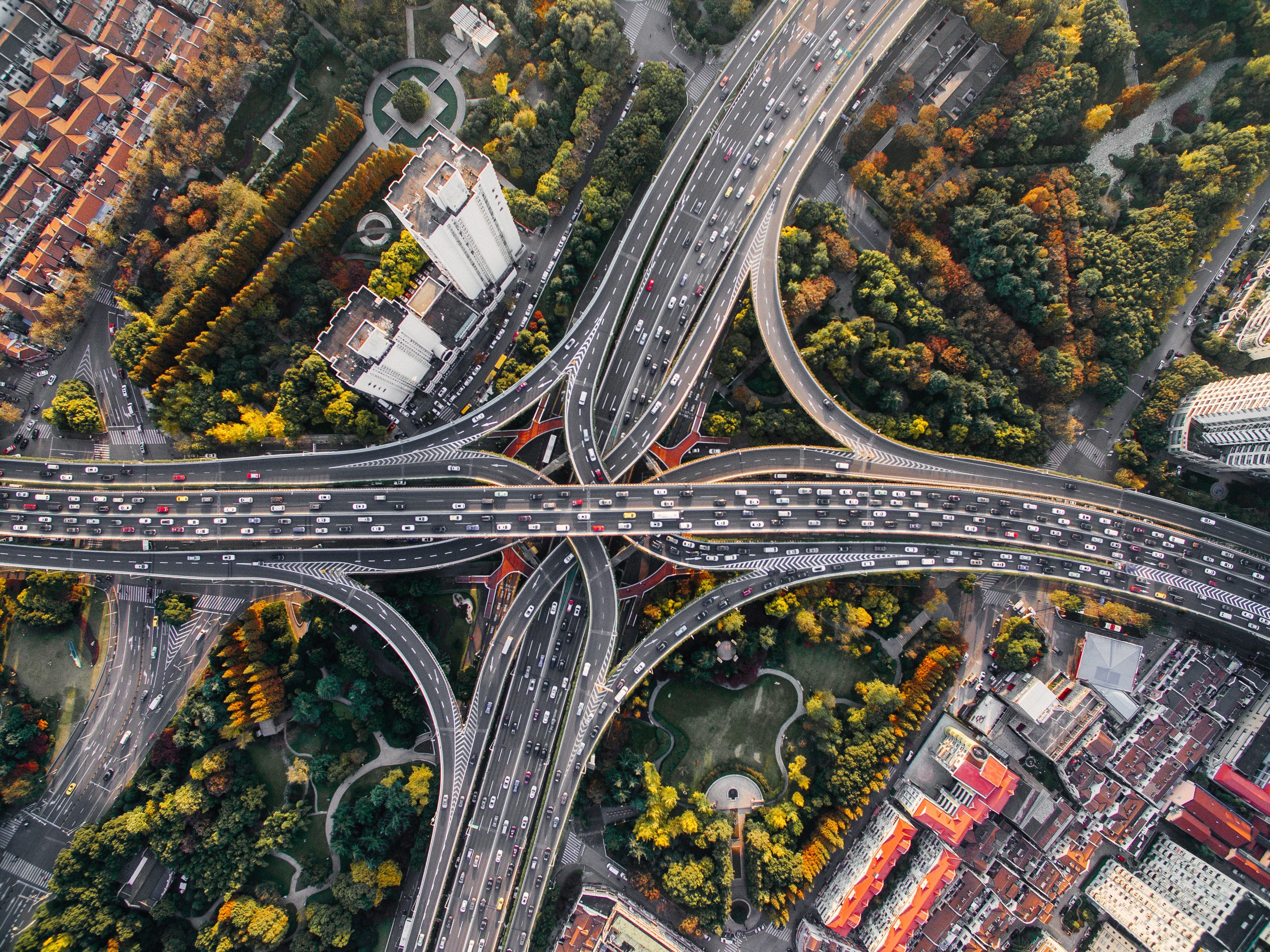 city highway overpasses